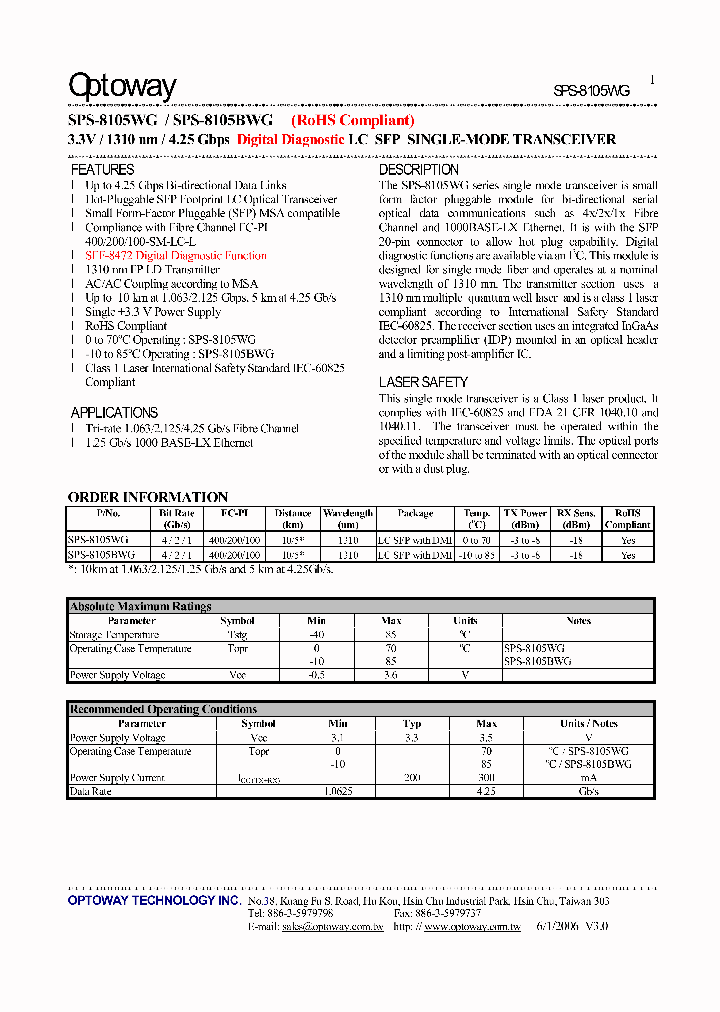 SPS-8105WG_4128623.PDF Datasheet