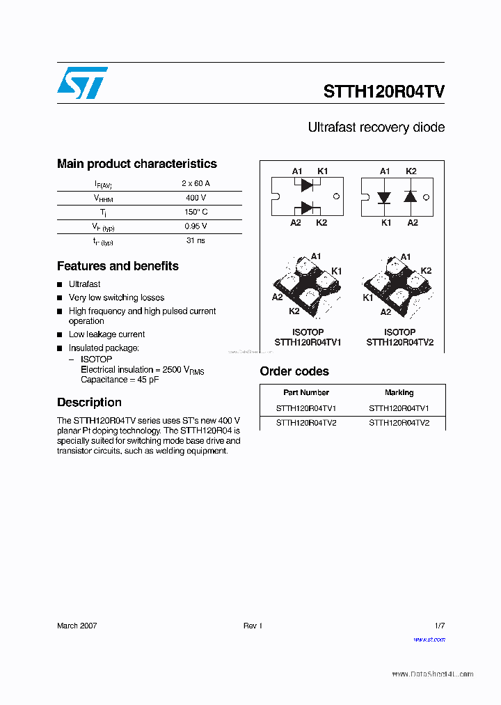STTH120R04TV_4106223.PDF Datasheet
