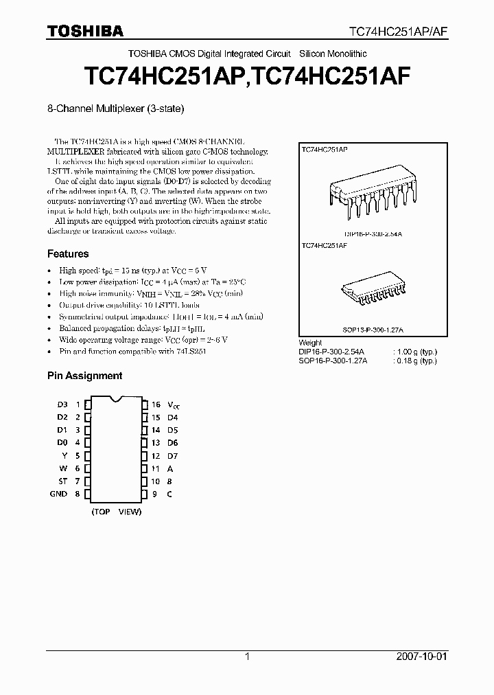 TC74HC251AP07_4109810.PDF Datasheet