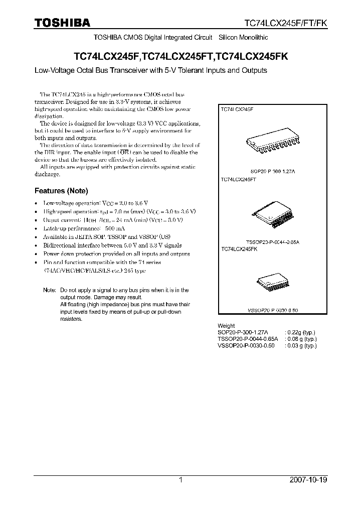 TC74LCX245F07_4133239.PDF Datasheet