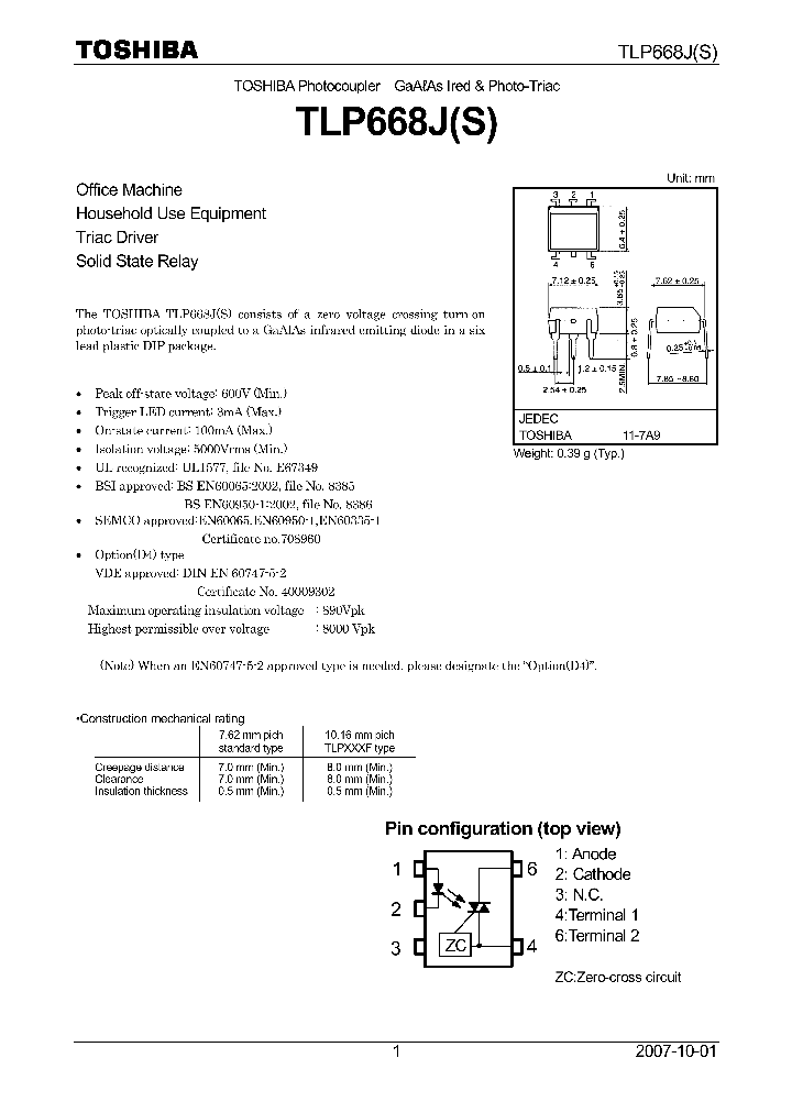 TLP668J07_4124486.PDF Datasheet