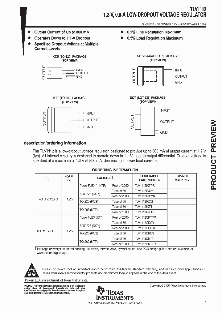 TLV1112_4116438.PDF Datasheet