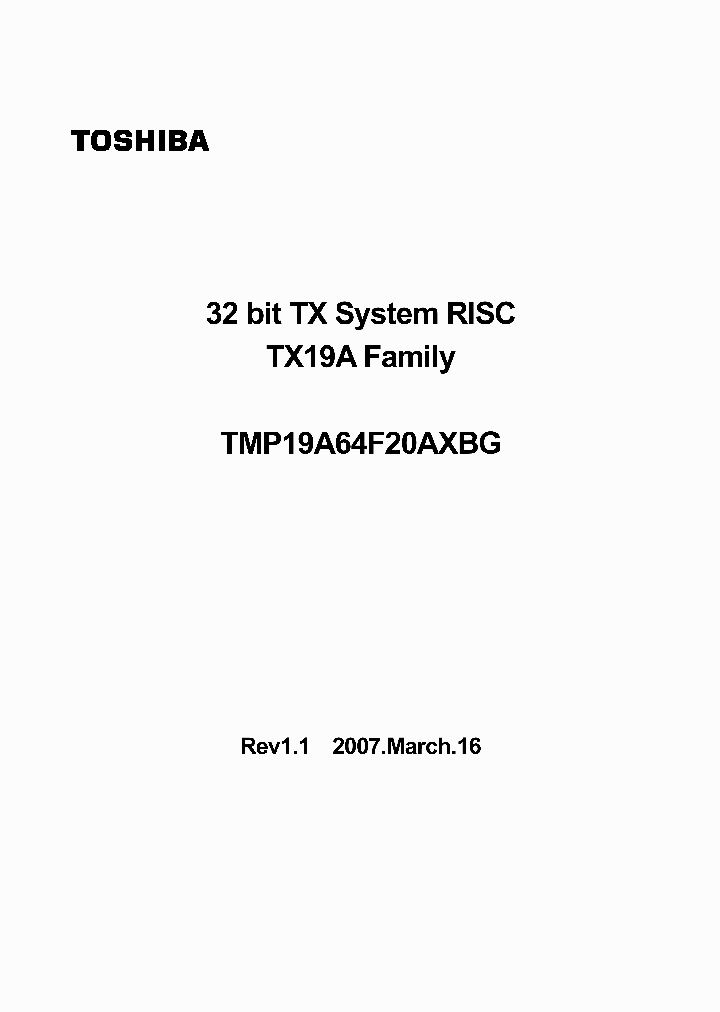 TMP19A64F20AXBG_4125145.PDF Datasheet
