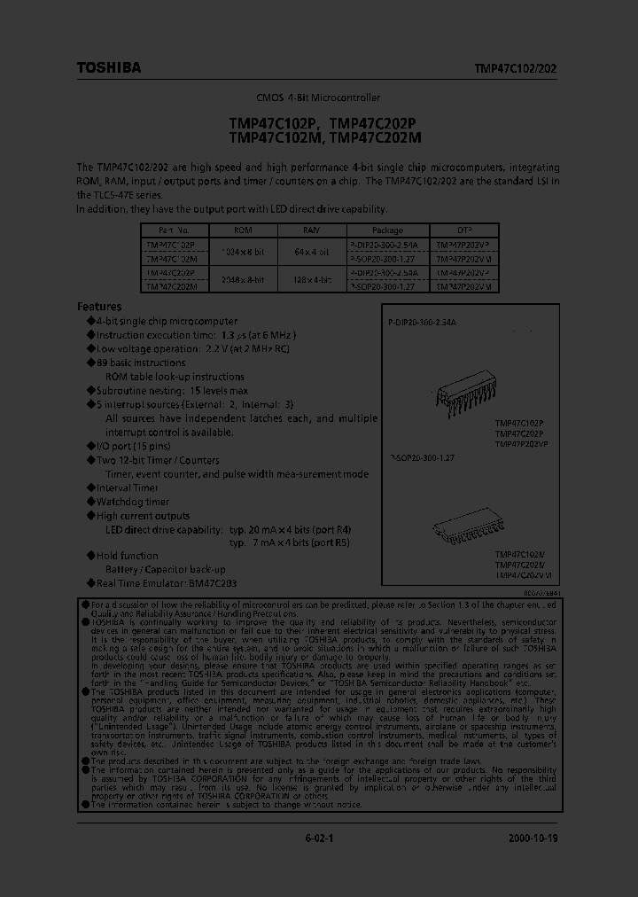 TMP47C202M_4109846.PDF Datasheet