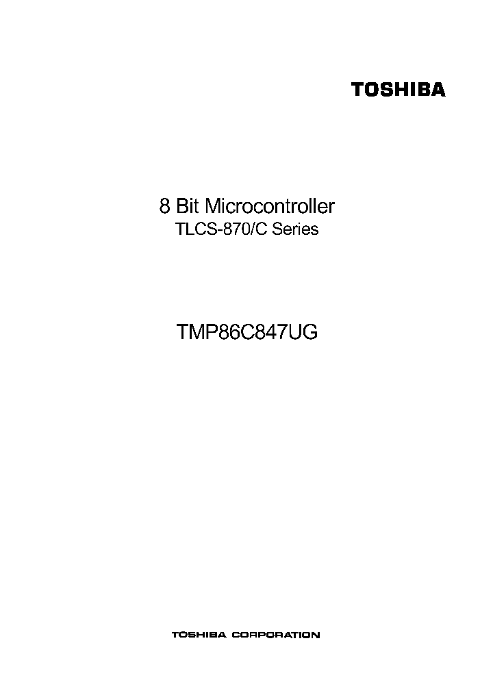 TMP86C847UG_4107501.PDF Datasheet