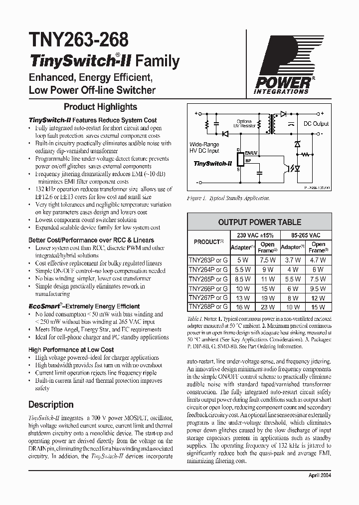 TNY26304_4146862.PDF Datasheet