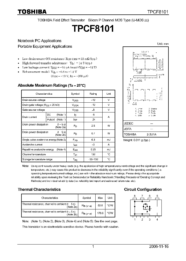 TPCF8101_4115663.PDF Datasheet