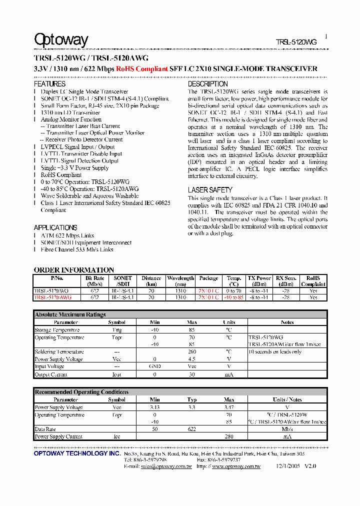 TRSL-5120WG_4128323.PDF Datasheet