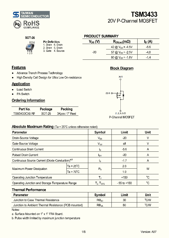 TSM3433CX6RF_4131881.PDF Datasheet