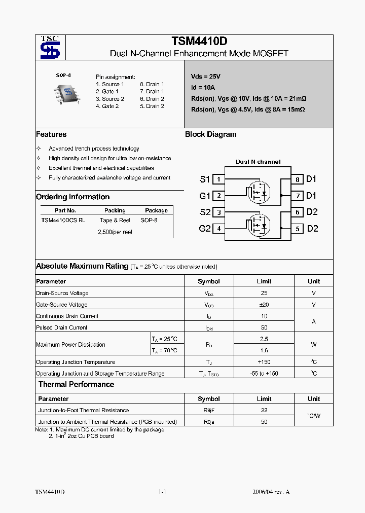 TSM4410DCSRL_4131185.PDF Datasheet