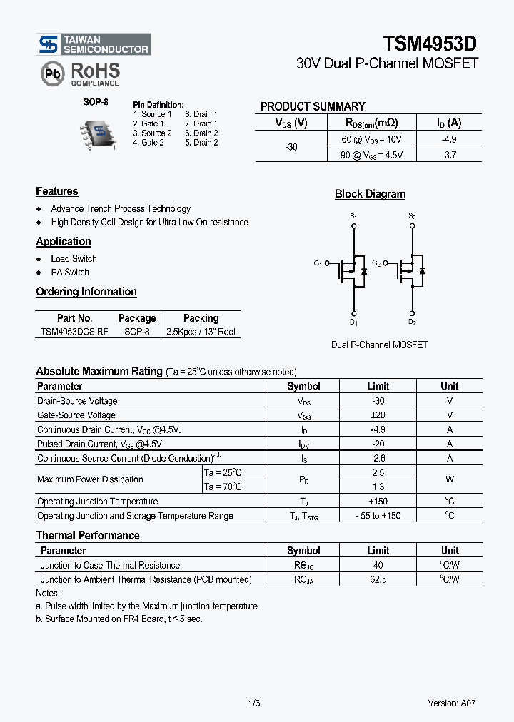 TSM4953DCSRF_4131861.PDF Datasheet