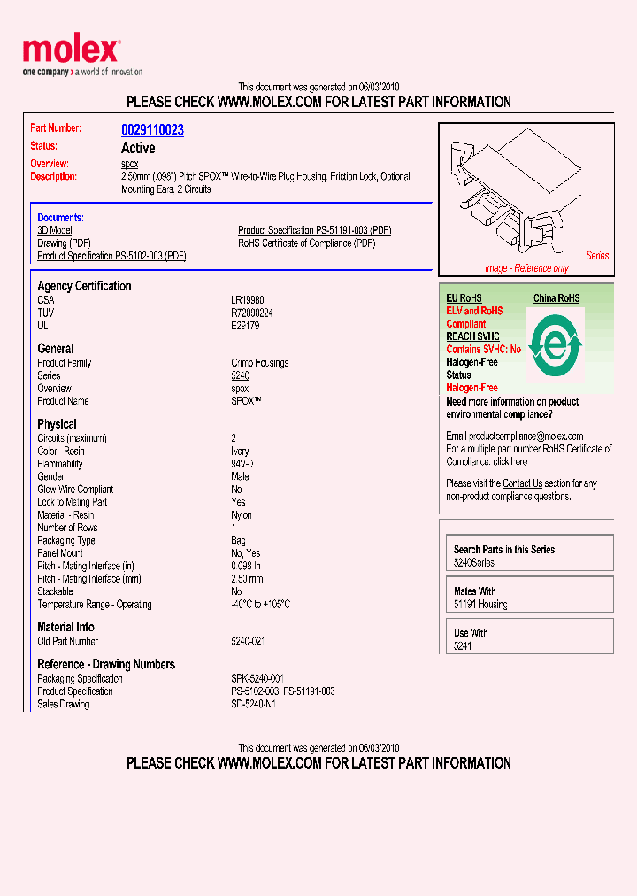 0029110023_4884609.PDF Datasheet