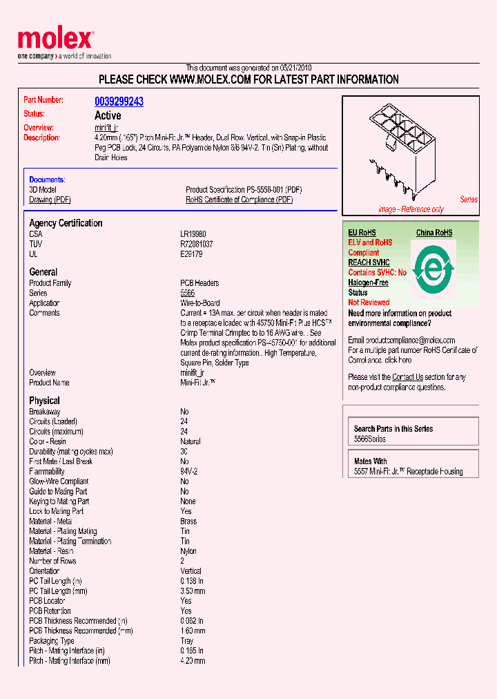 0039299243_4852456.PDF Datasheet