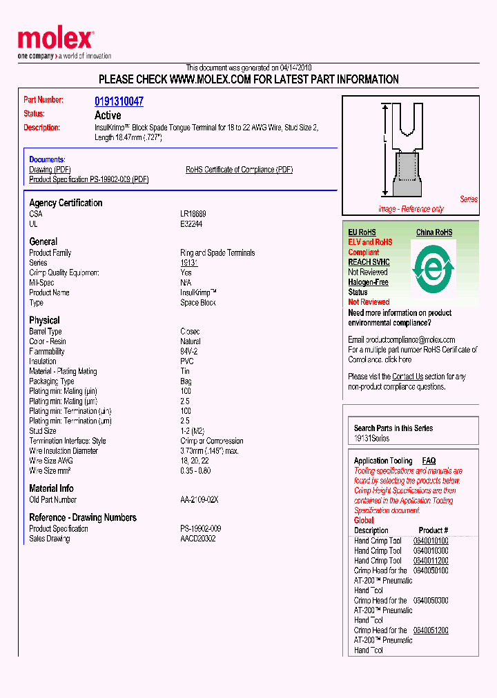 0191310047_4901546.PDF Datasheet