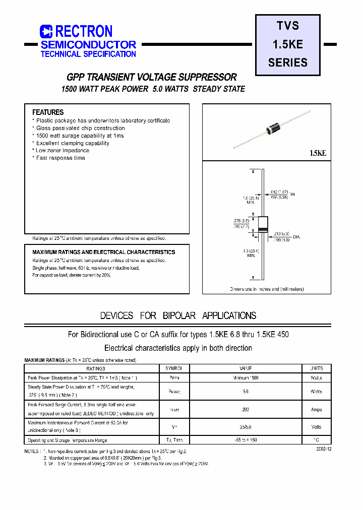 15KE450_4534682.PDF Datasheet