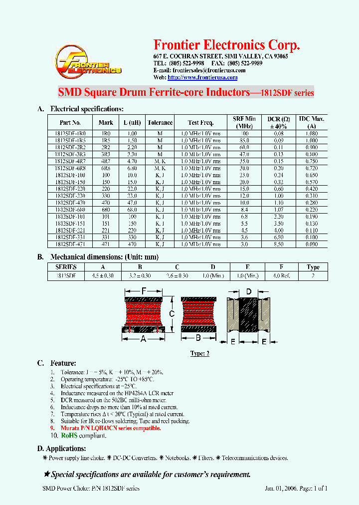 1812SDF-100_4271855.PDF Datasheet