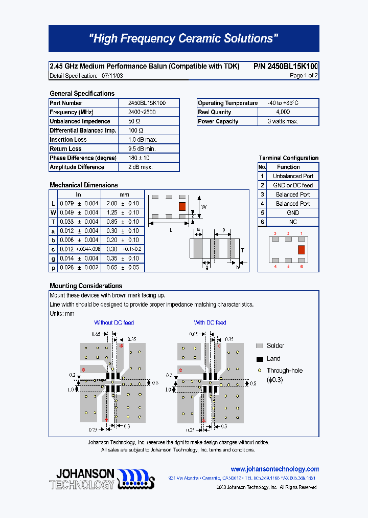 2450BL15K100_4862027.PDF Datasheet