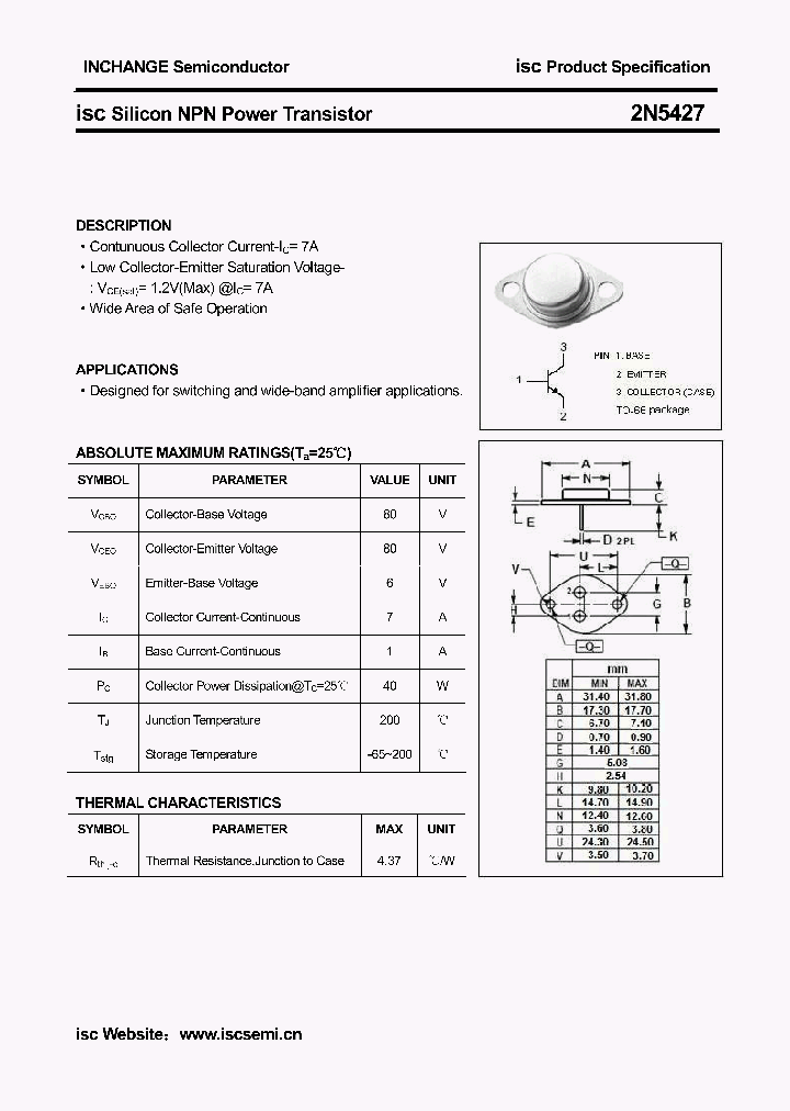 2N5427_4369623.PDF Datasheet