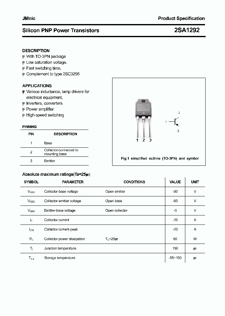 2SA1292_4507297.PDF Datasheet