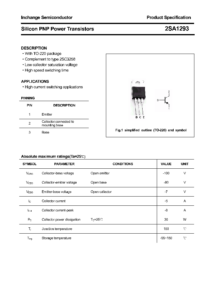 2SA1293_4507298.PDF Datasheet