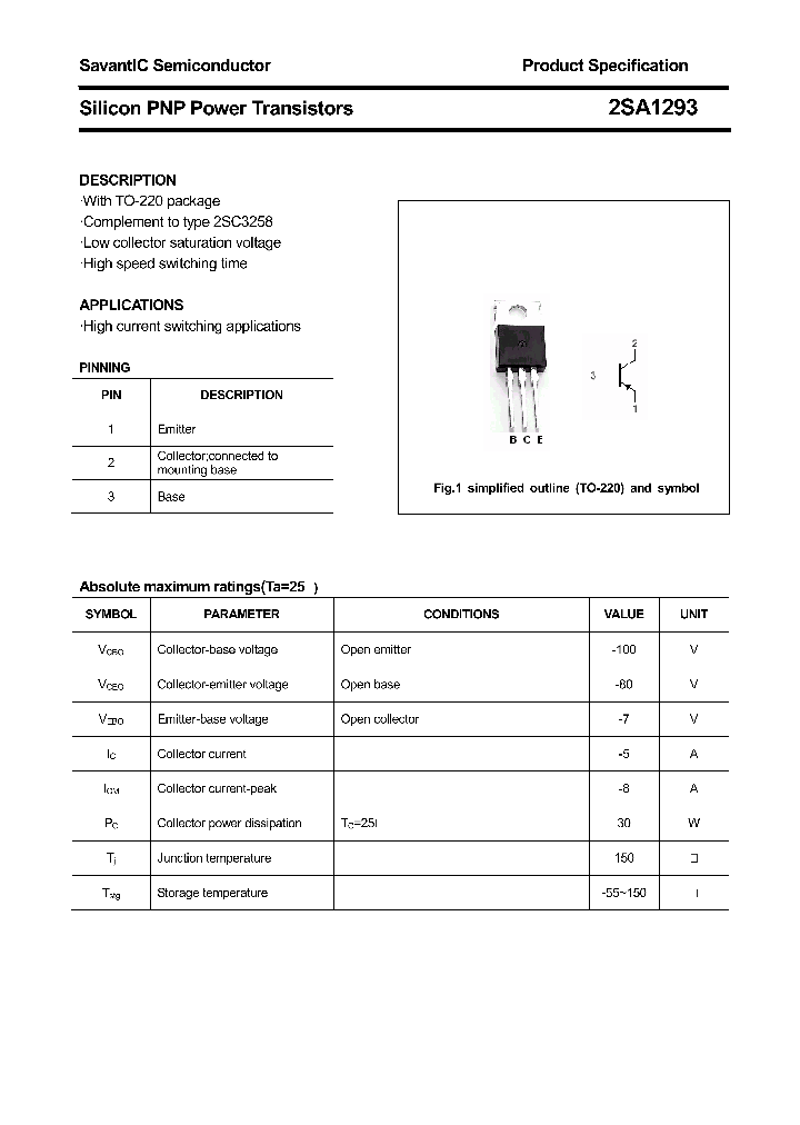 2SA1293_4507299.PDF Datasheet