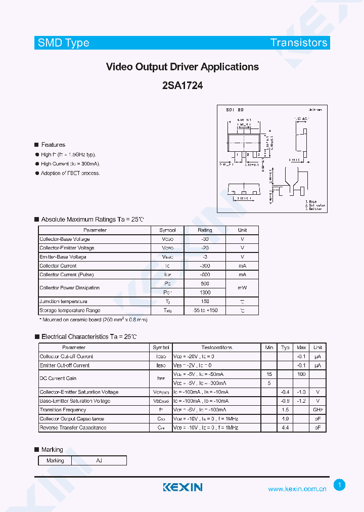 2SA1724_4319741.PDF Datasheet