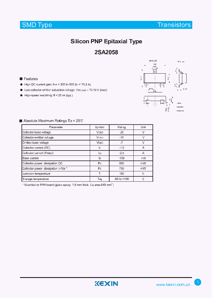 2SA2058_4413347.PDF Datasheet