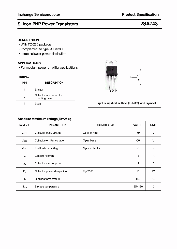 2SA748_4375203.PDF Datasheet