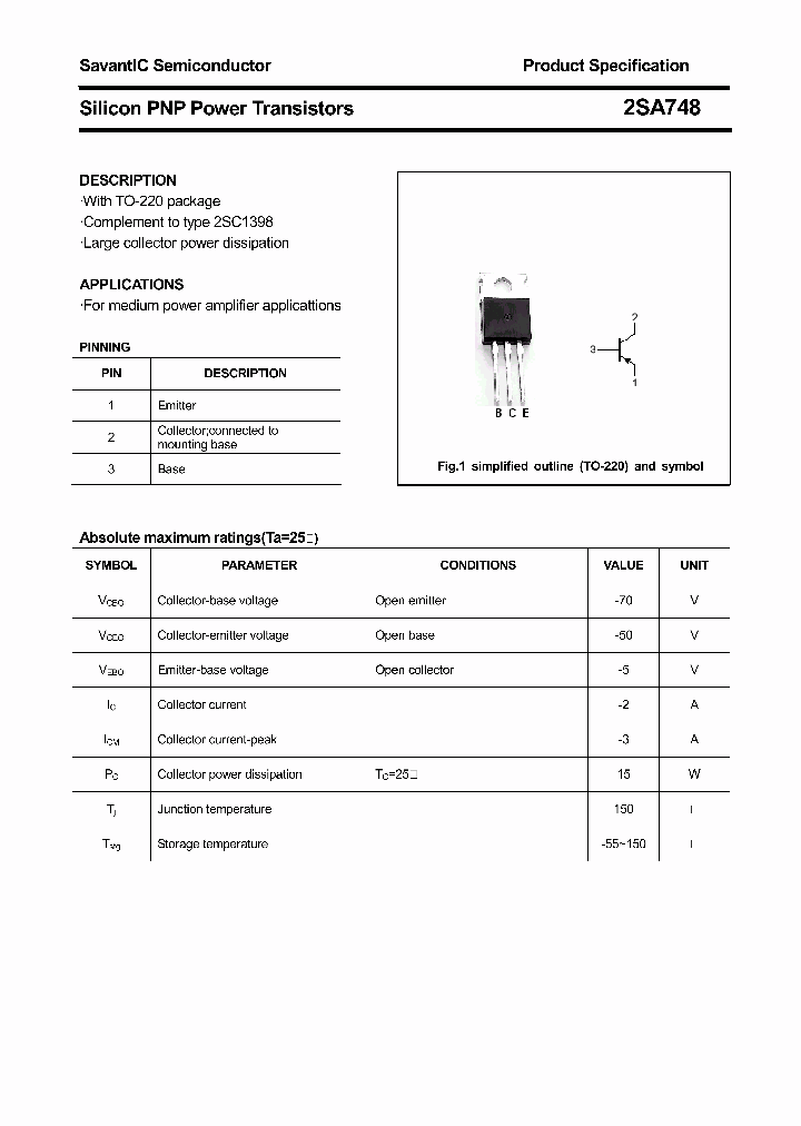 2SA748_4391071.PDF Datasheet