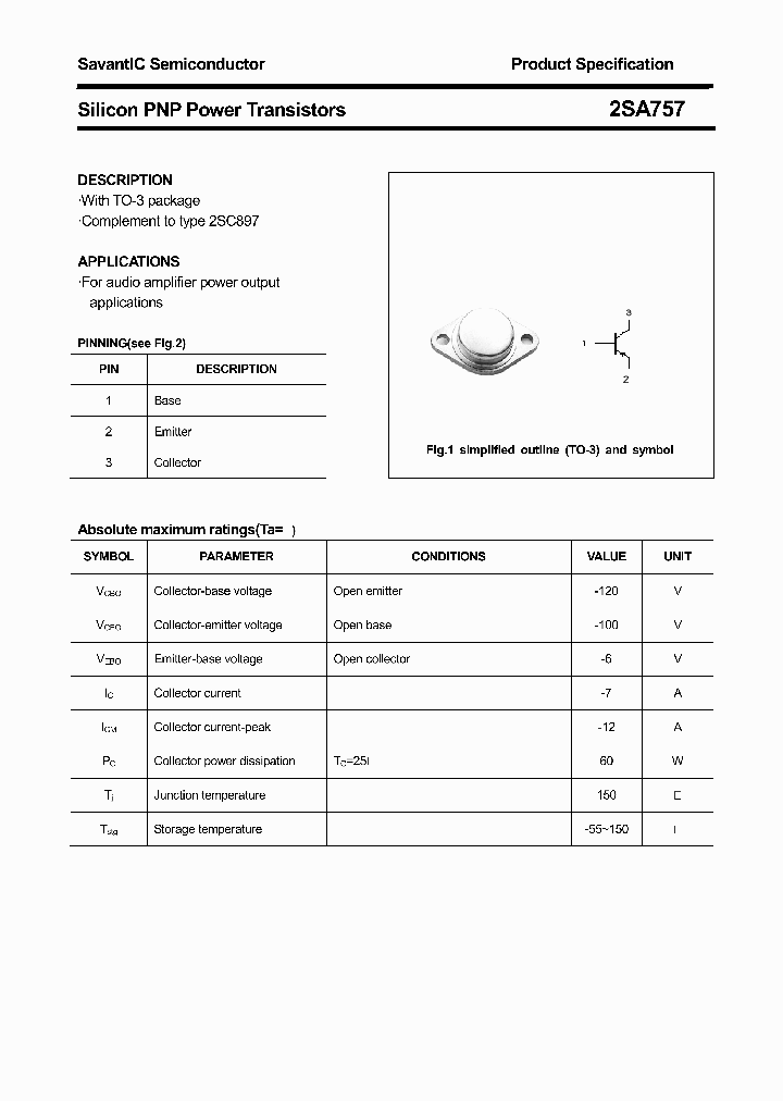 2SA757_4610814.PDF Datasheet