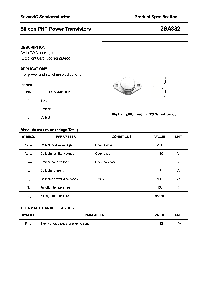 2SA882_4390594.PDF Datasheet