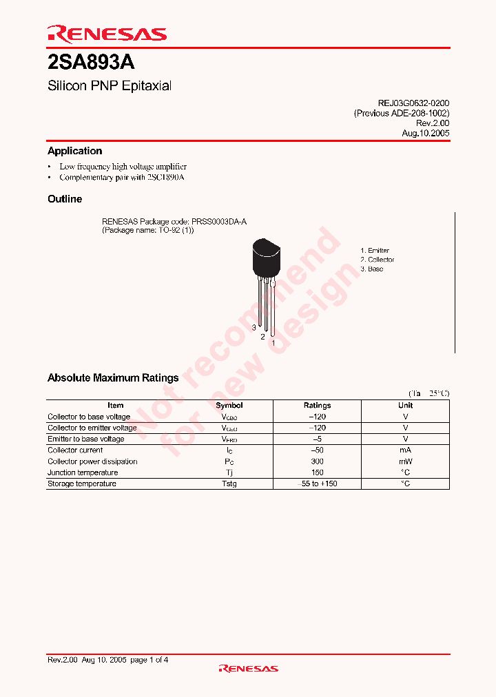 2SA893A_4245241.PDF Datasheet