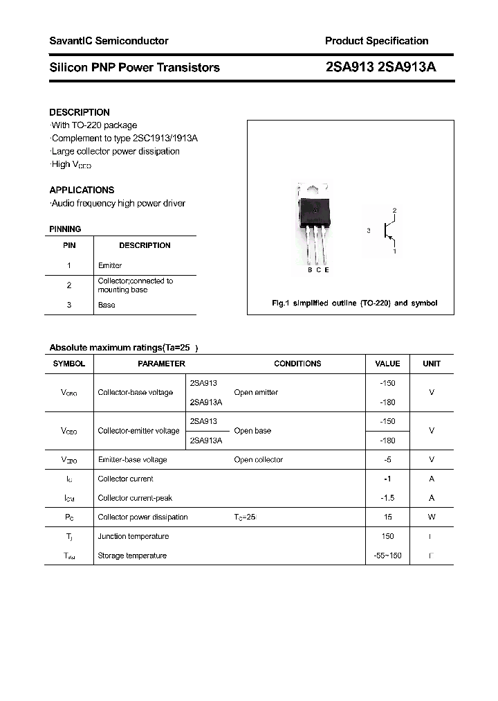 2SA913_4396163.PDF Datasheet