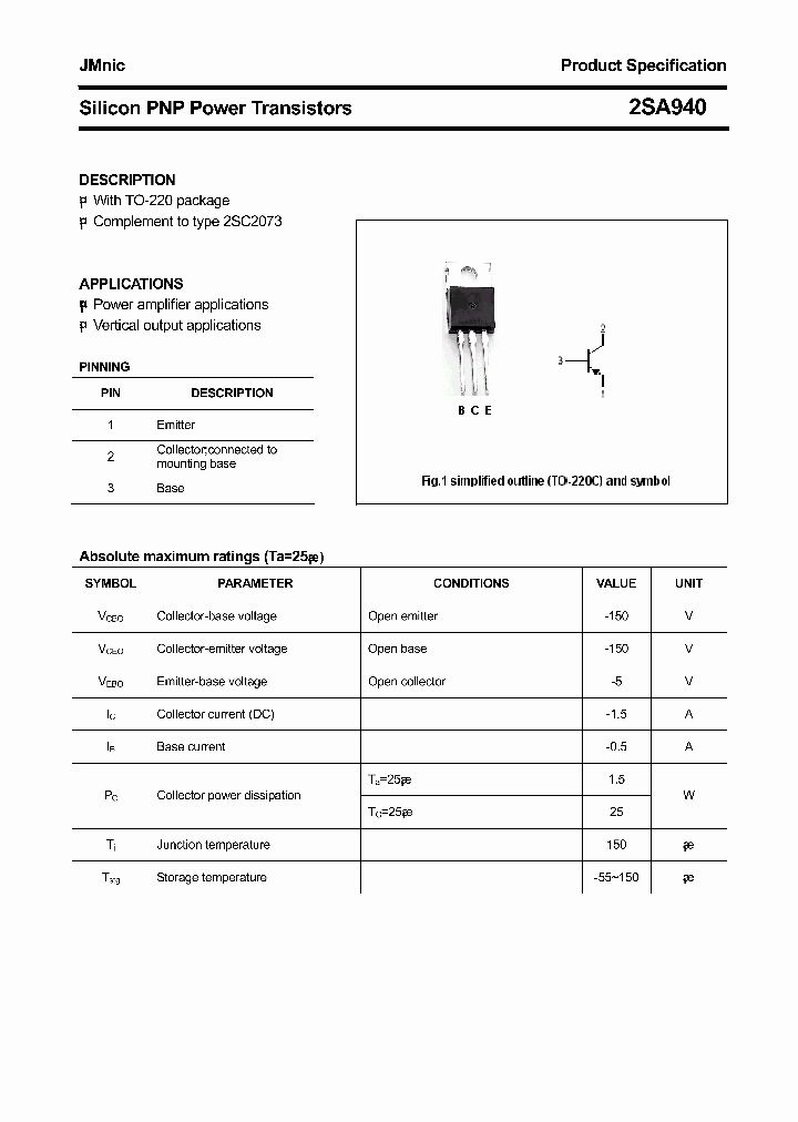 2SA940_4469237.PDF Datasheet