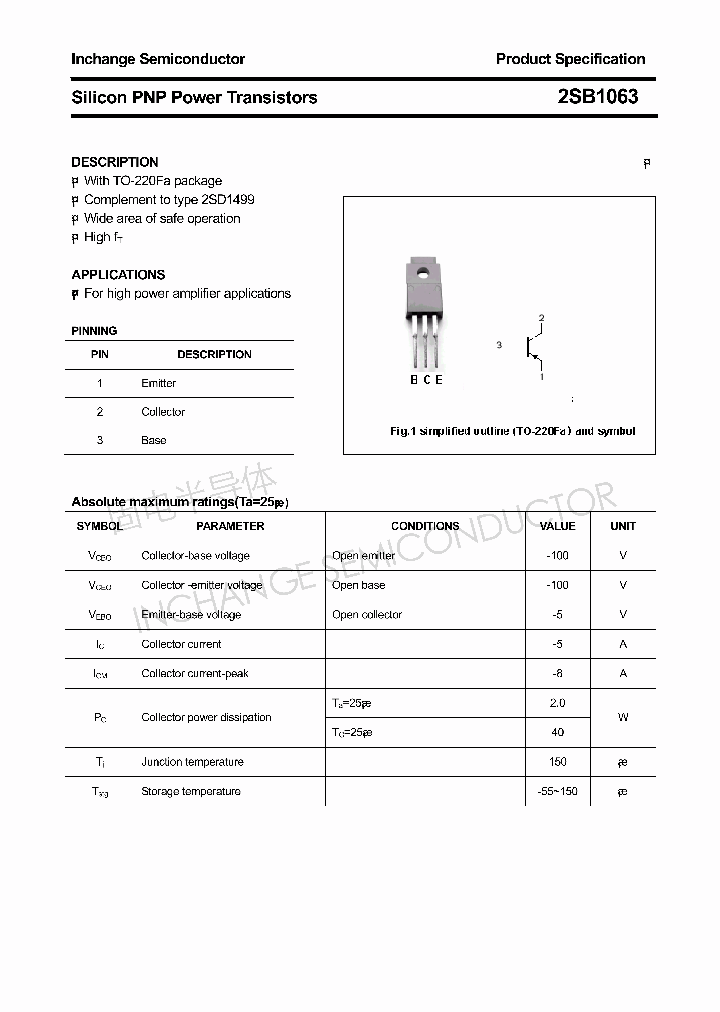 2SB1063_4396932.PDF Datasheet