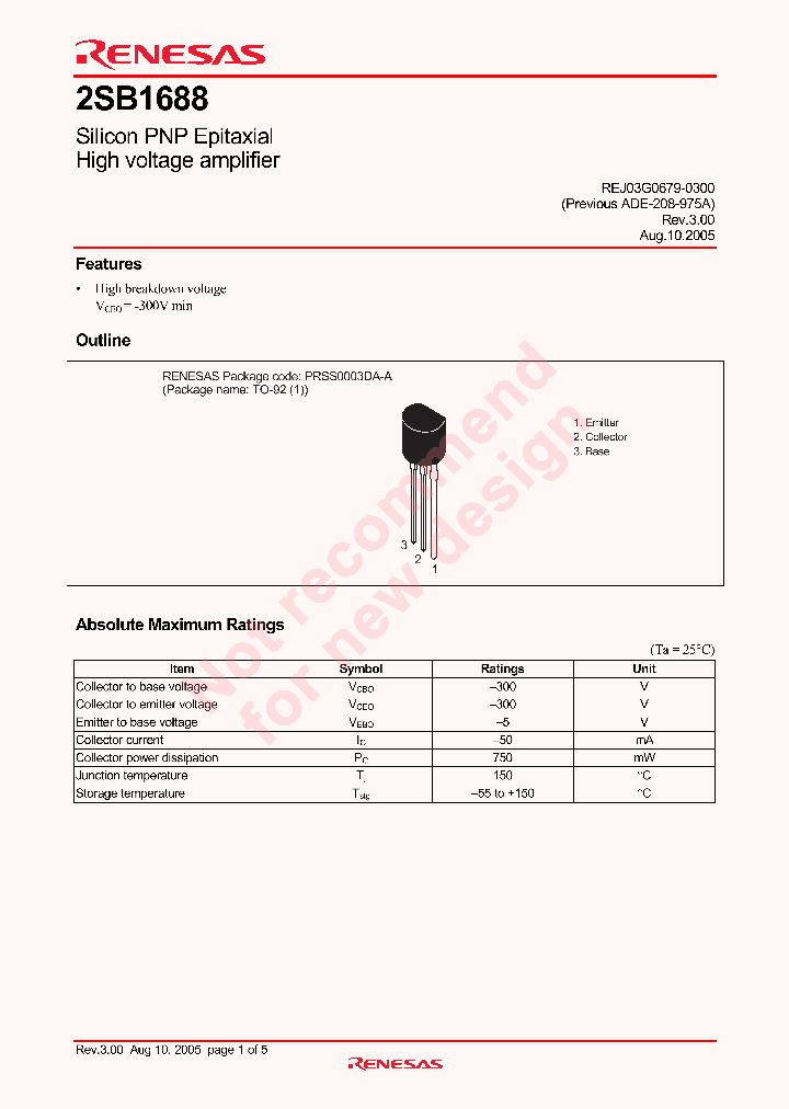 2SB1688_4269337.PDF Datasheet