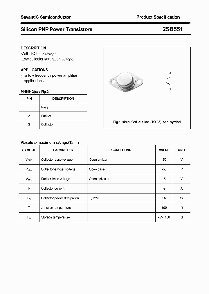 2SB551_4442409.PDF Datasheet