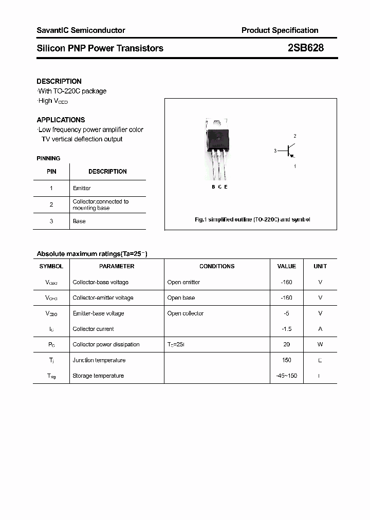 2SB628_4413370.PDF Datasheet