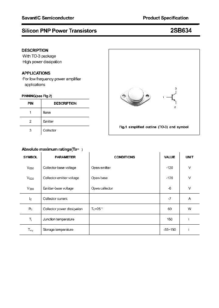 2SB634_4418431.PDF Datasheet