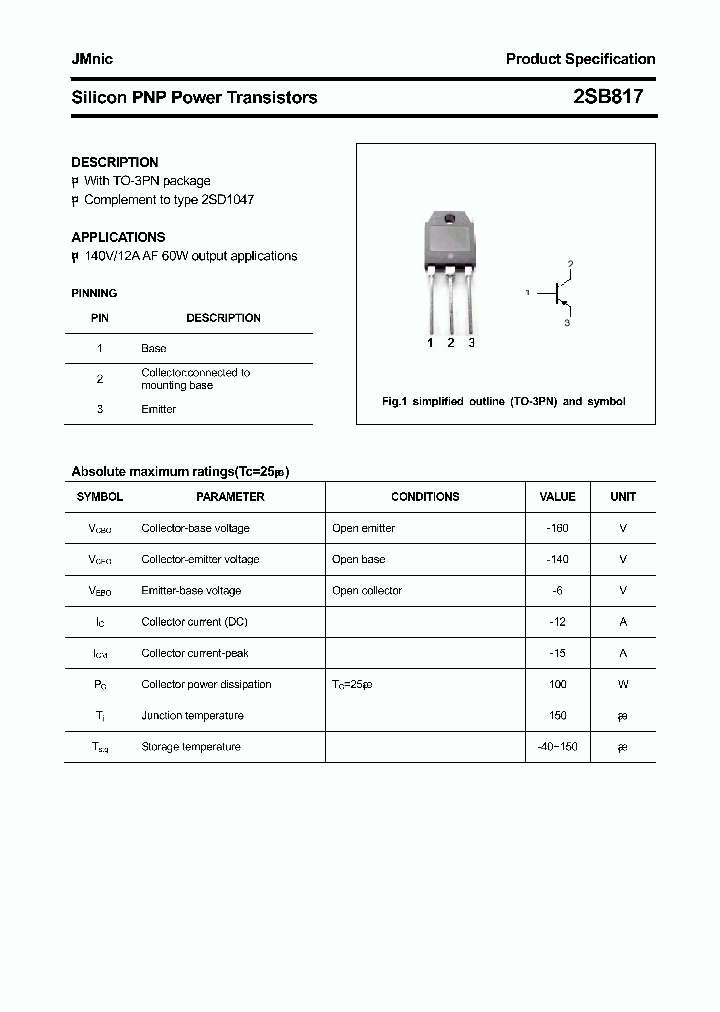 2SB817_4442360.PDF Datasheet