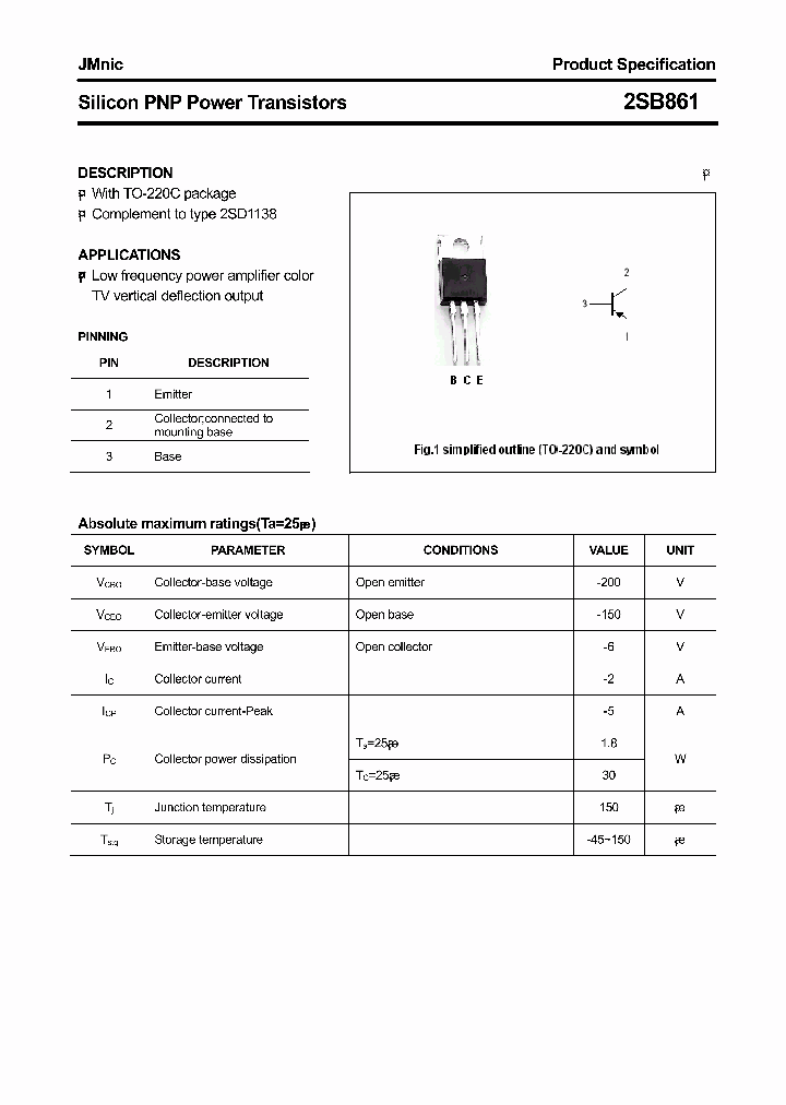 2SB861_4815365.PDF Datasheet