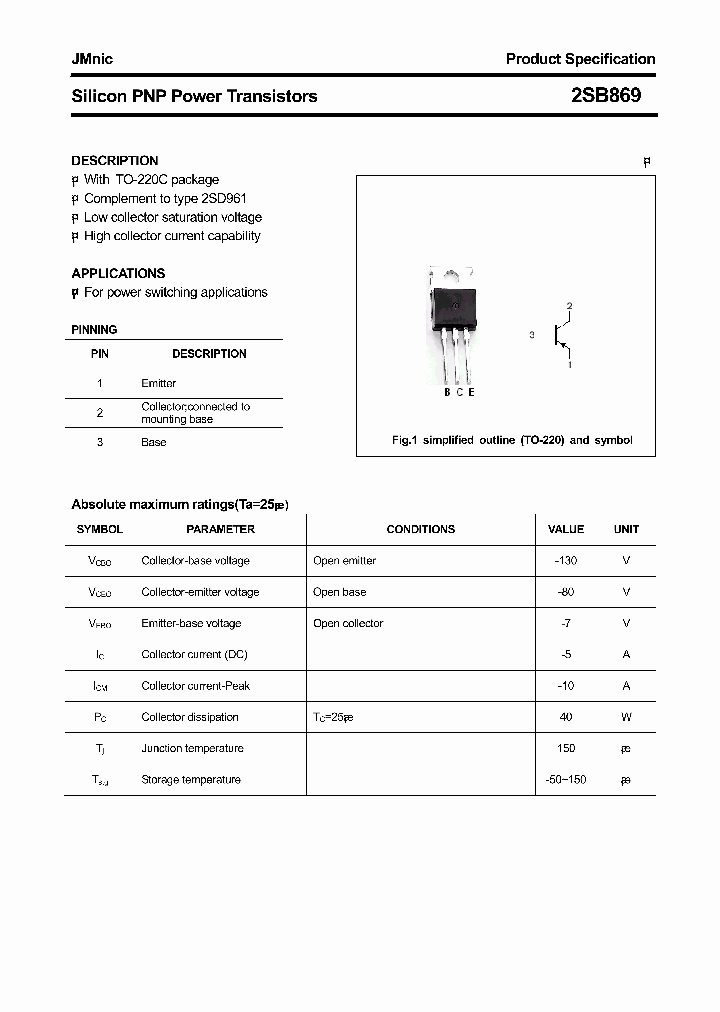 2SB869_4815369.PDF Datasheet