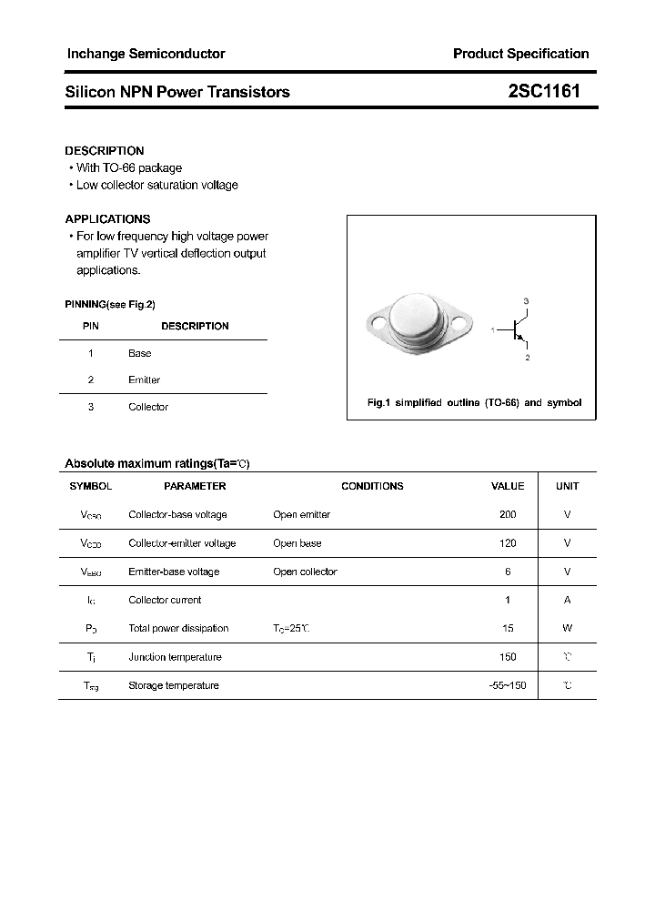 2SC1161_4353197.PDF Datasheet