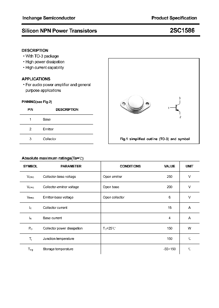 2SC1586_4357409.PDF Datasheet