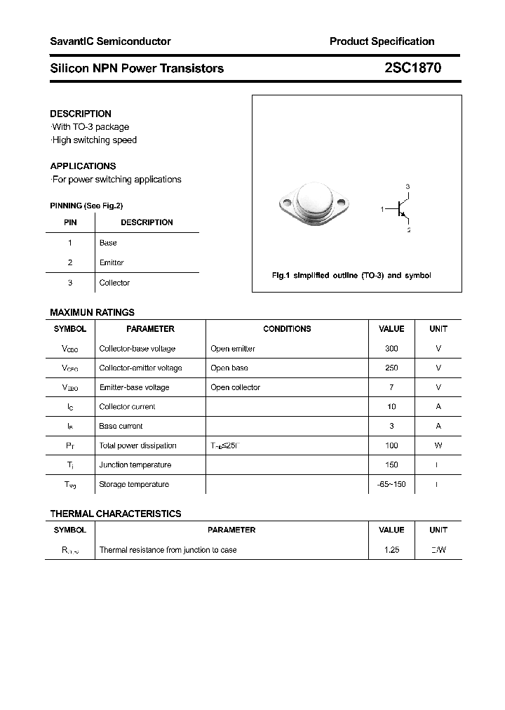 2SC1870_4425808.PDF Datasheet