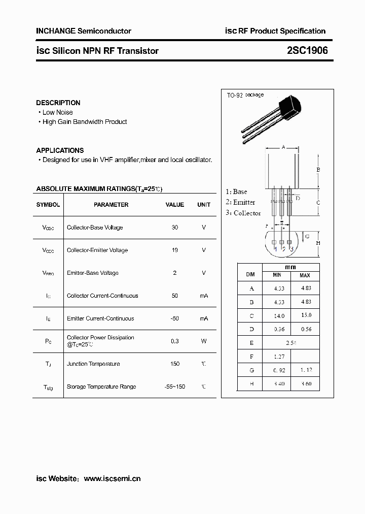 2SC1906_4281832.PDF Datasheet