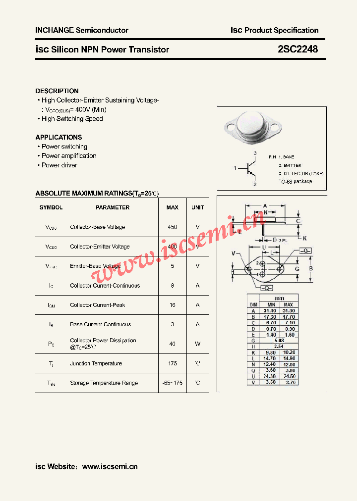 2SC2248_4718447.PDF Datasheet