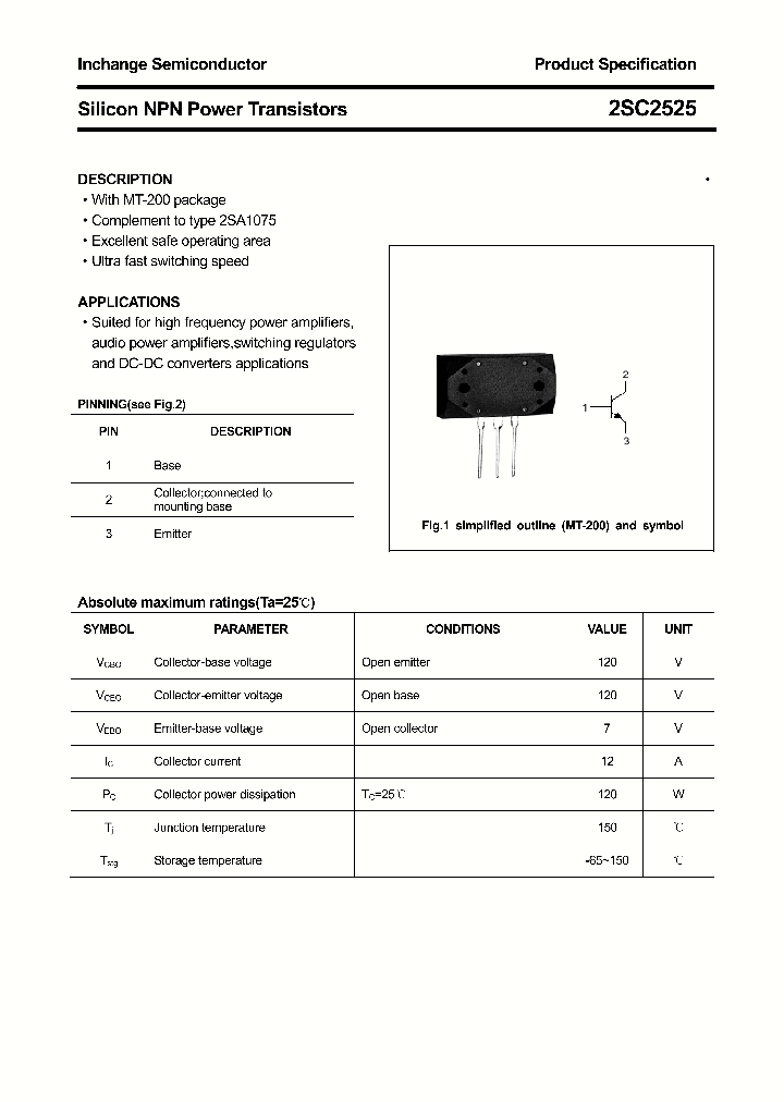 2SC2525_4368118.PDF Datasheet