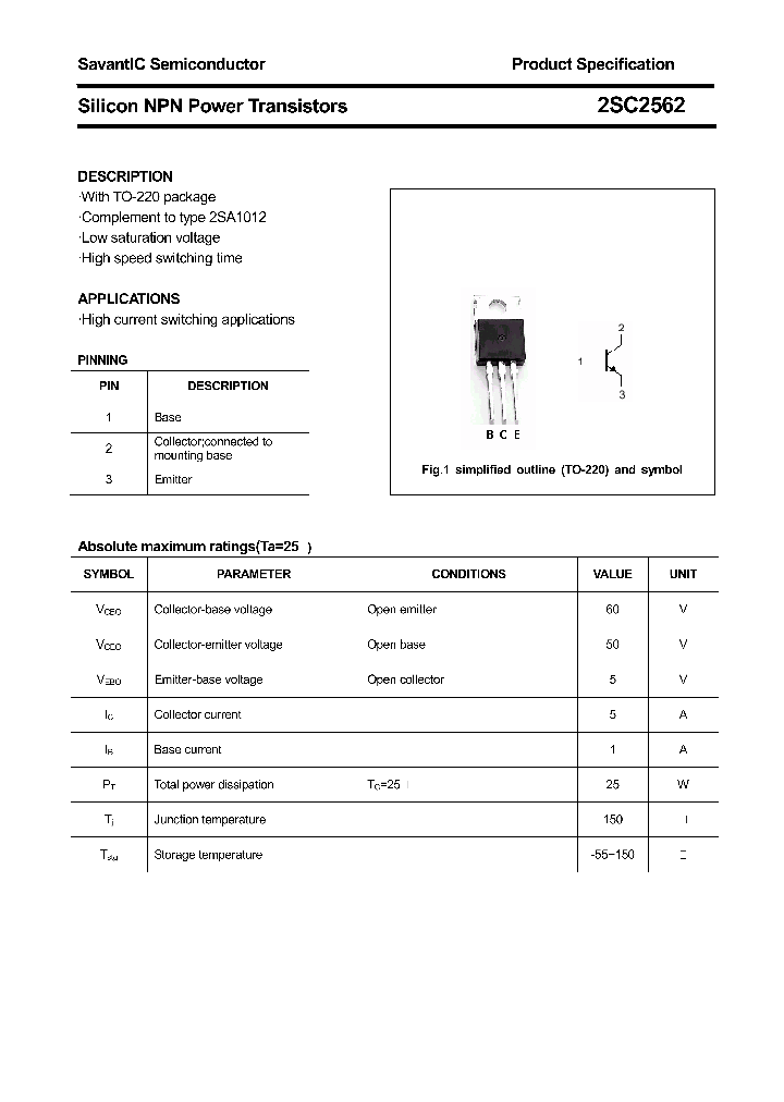 2SC2562_4407873.PDF Datasheet