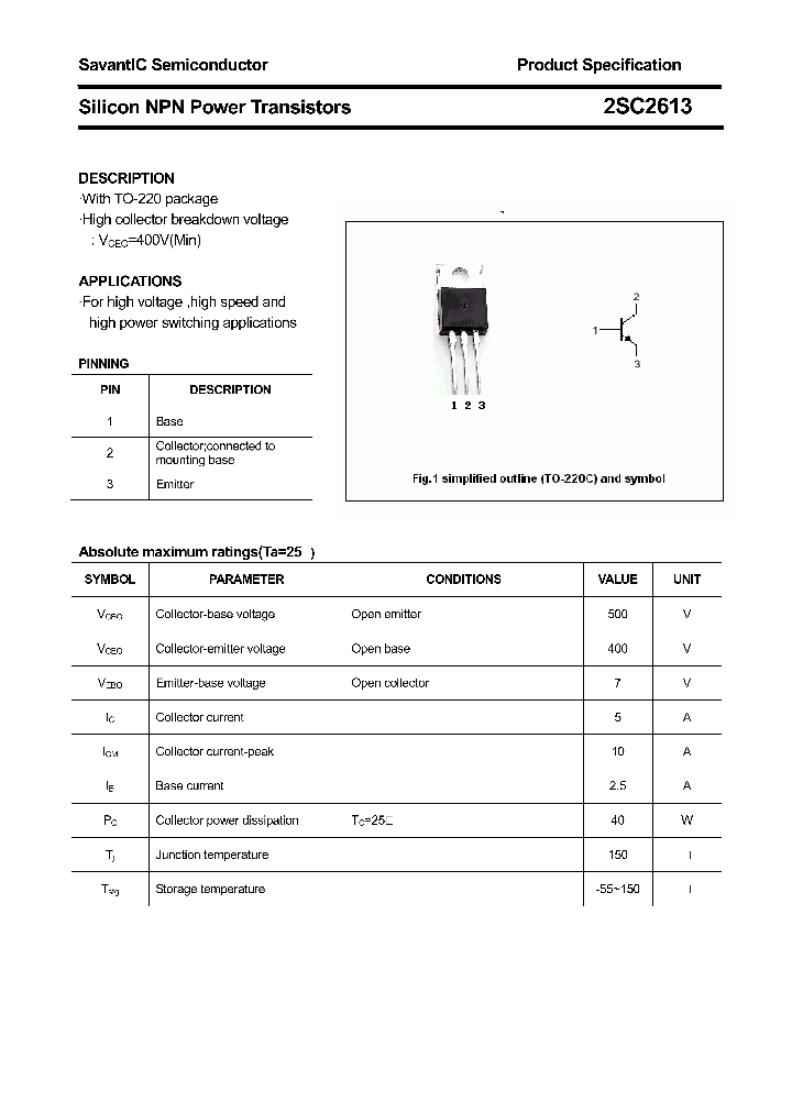 2SC2613_4771307.PDF Datasheet